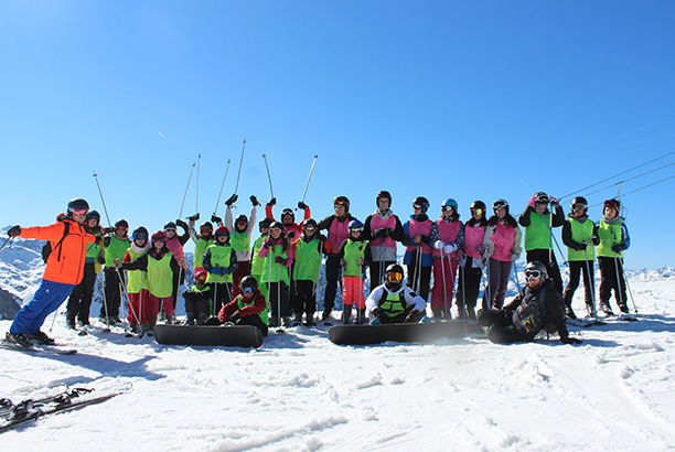 Vacances pour tous - colonies de vacances  - La Mongie-Barèges - Snowboard attitude