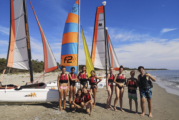 Vacances pour tous - colonies de vacances  - Querciolo - Voile sur l'île de Beauté